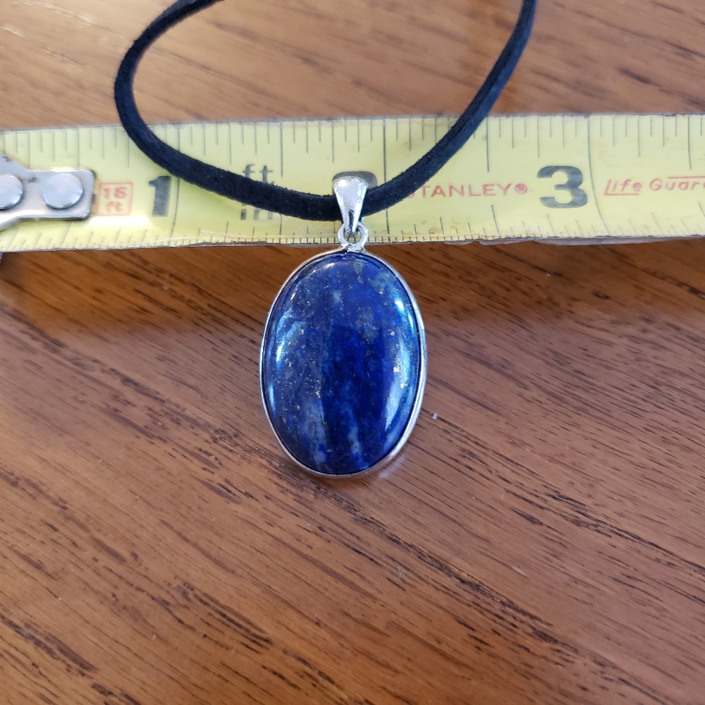 Lapis Lazuli pendant on 36 inch cord.